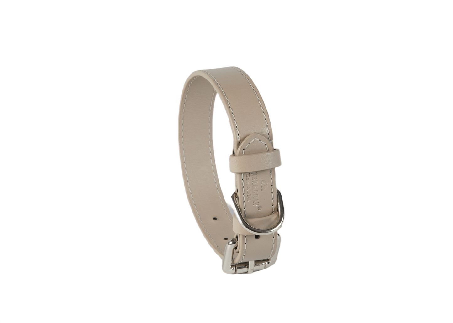 Baker & Bray Sustainable Leather Dog Collar | Ash