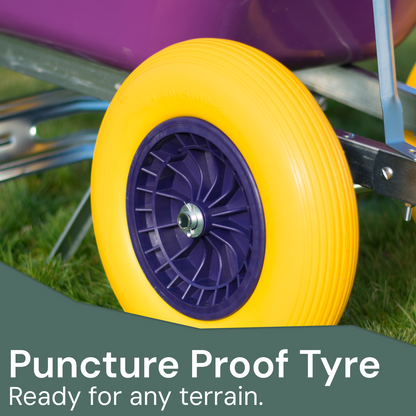 200L XL Heavy Duty Twin Wheelbarrow