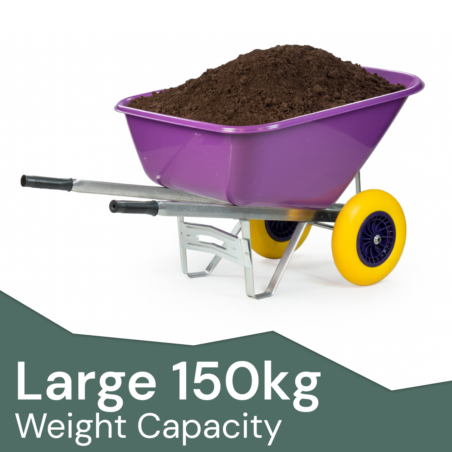 200L XL Heavy Duty Twin Wheelbarrow