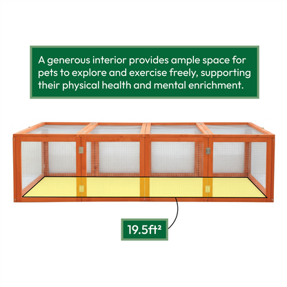 6ft Wooden Folding Pet Run