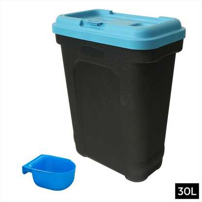 Airtight Containers with Scoop for Dry Pet/Bird/Fish Food  - 7kg (15L) /15kg (30L)