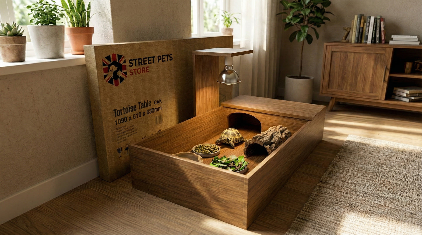 A Luxurious Table For Turtles, An Indoor Habitat