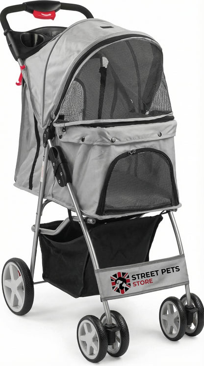 Pet Stroller with covers for small and medium-sized pets