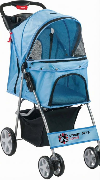 Pet Stroller with covers for small and medium-sized pets