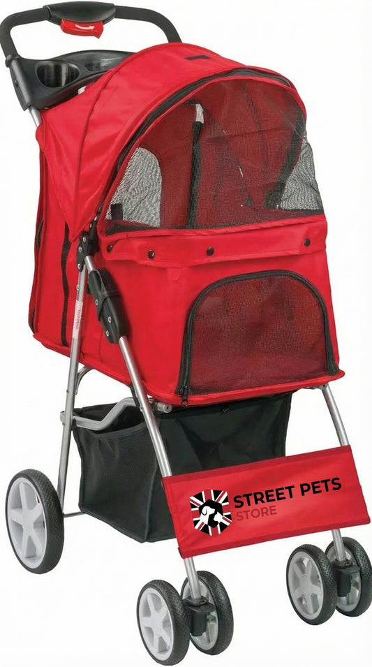 Pet Stroller with covers for small and medium-sized pets