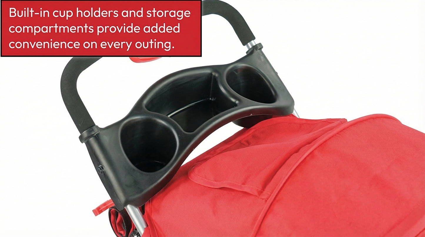 Pet Stroller with covers for small and medium-sized pets