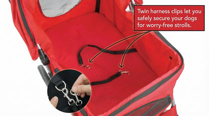 Pet Stroller with covers for small and medium-sized pets