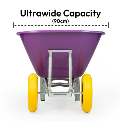 200L XL Heavy Duty Twin Wheelbarrow
