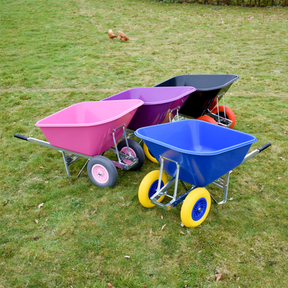 200L XL Heavy Duty Twin Wheelbarrow