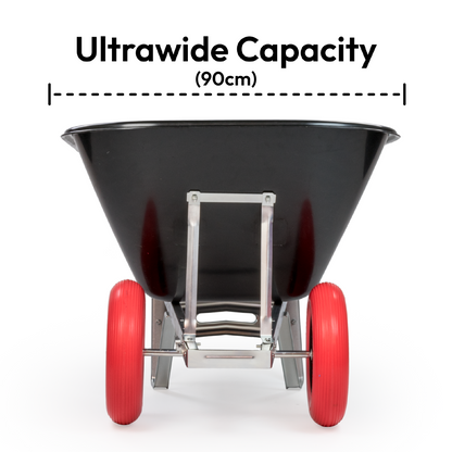 200L XL Heavy Duty Twin Wheelbarrow