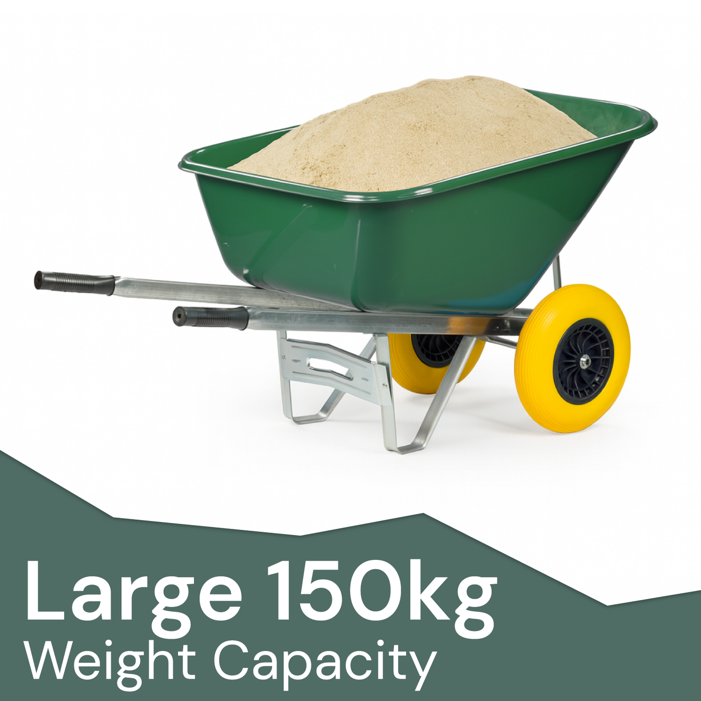 200L XL Heavy Duty Twin Wheelbarrow