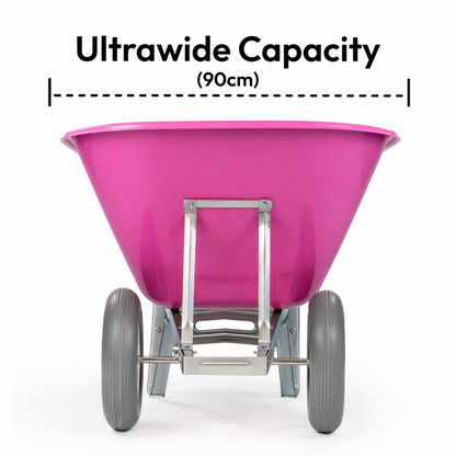 200L XL Heavy Duty Twin Wheelbarrow