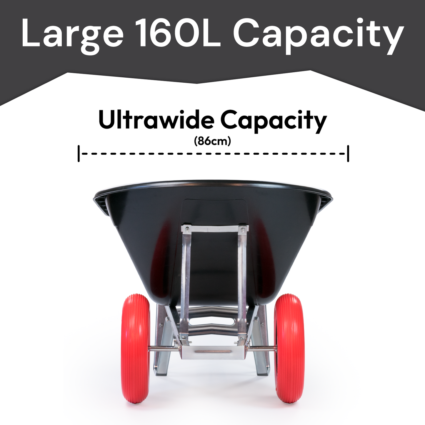 160XL Twin Wheelbarrow