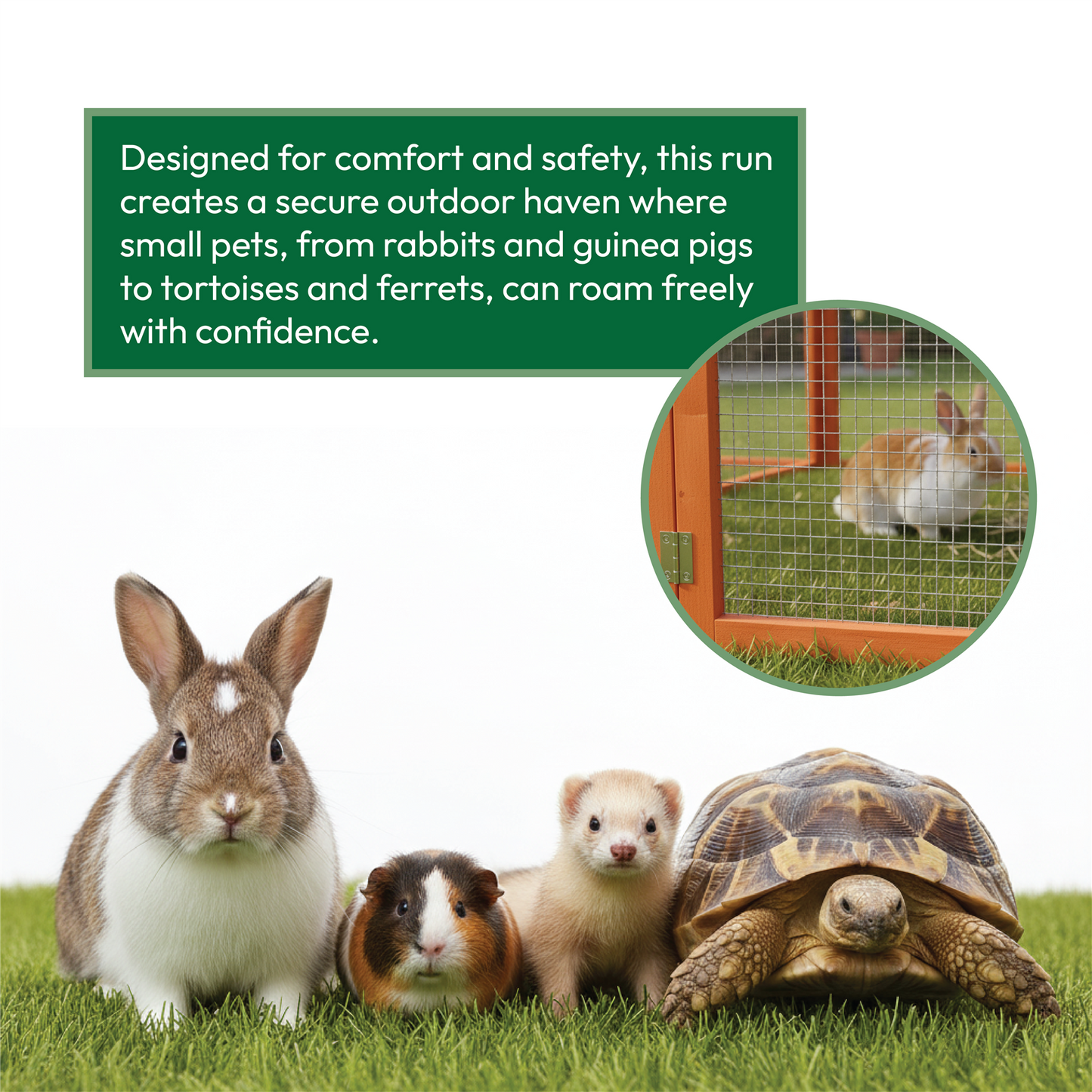 6ft Wooden Folding Pet Run