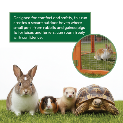 6ft Wooden Folding Pet Run