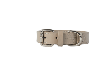 Baker & Bray Sustainable Leather Dog Collar | Ash
