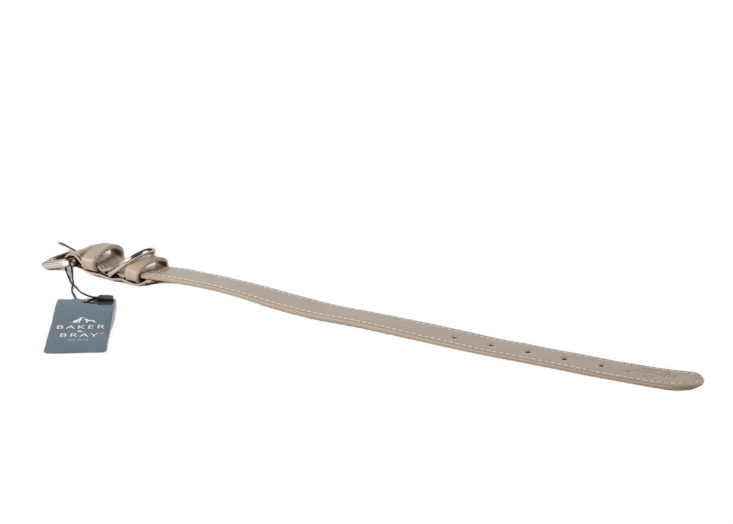 Baker & Bray Sustainable Leather Dog Collar | Ash