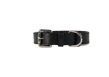 Baker & Bray Sustainable Leather Dog Collar | Black