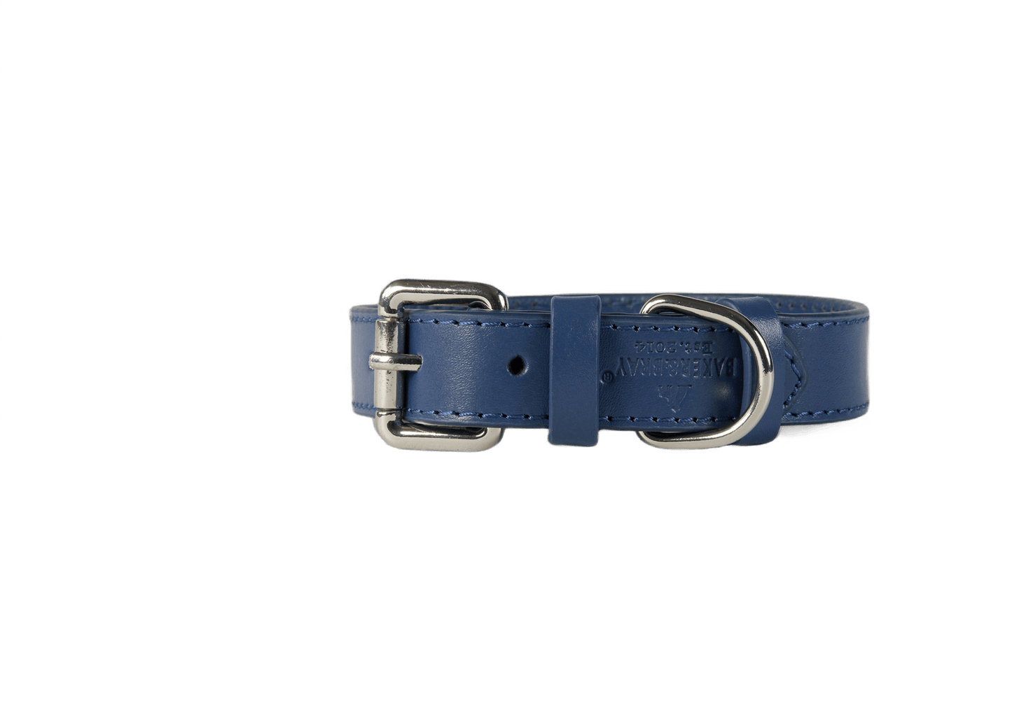 Baker & Bray Sustainable Leather Dog Collar & Lead Set | Navy