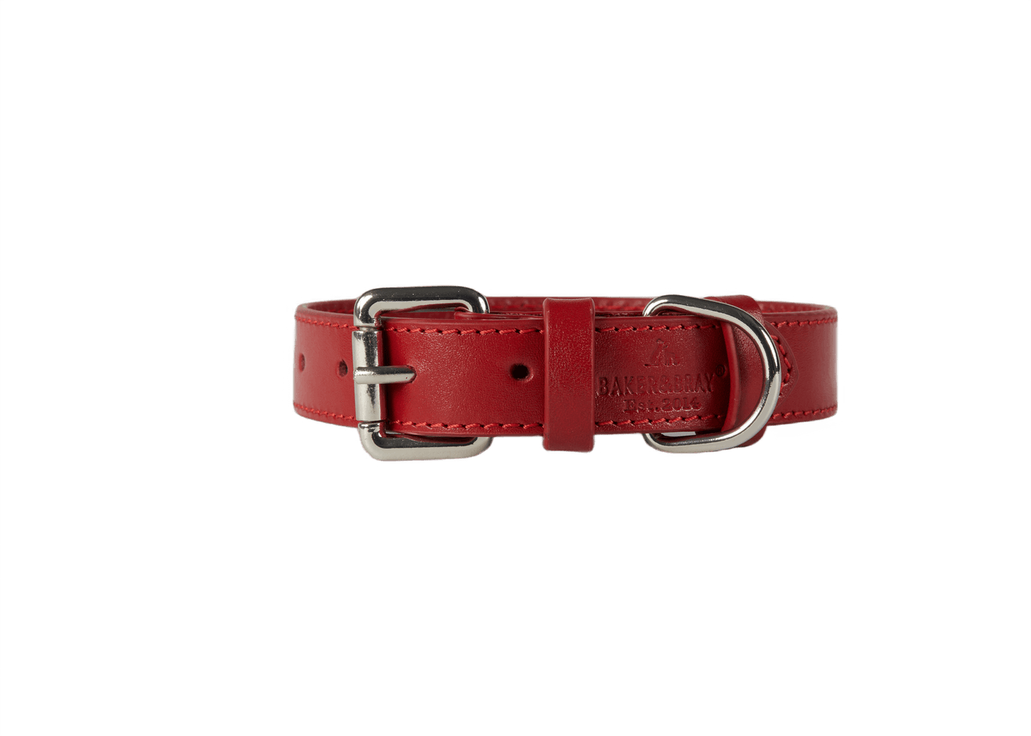 Baker & Bray Sustainable Leather Dog Collar & Lead Set | Rose