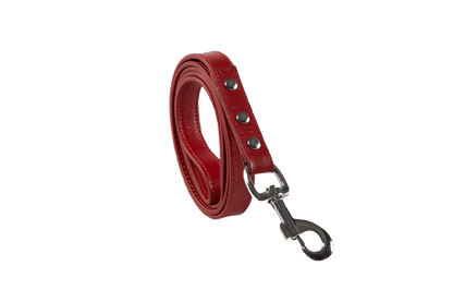 Baker & Bray Sustainable Leather Dog Collar & Lead Set | Rose