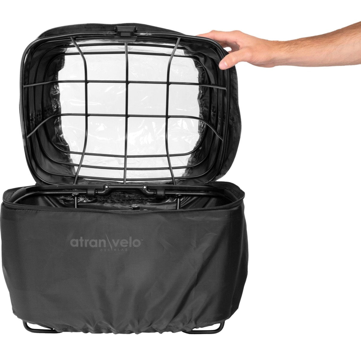 AtranVelo DUO COVER Basket Rain Cover w/ Window