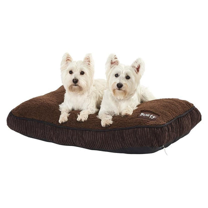 Brown Dog Bed - Small To XL Sizes - Fleece - Bunty Snooze