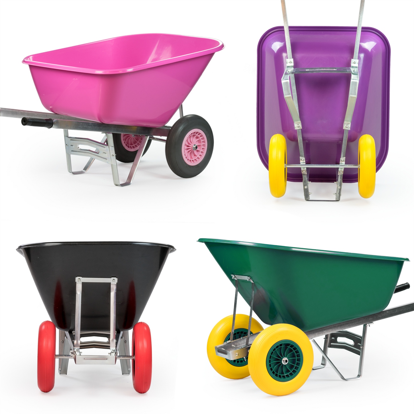 200L XL Heavy Duty Twin Wheelbarrow