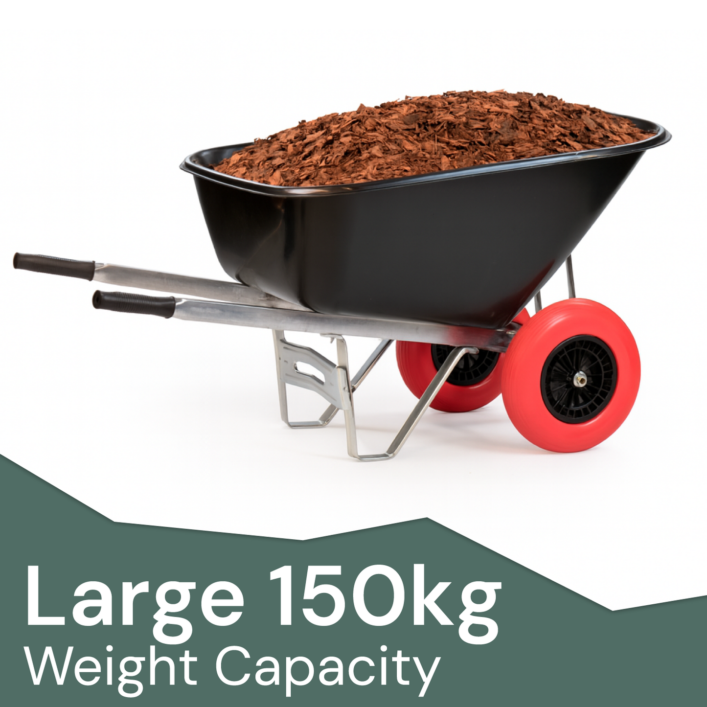 200L XL Heavy Duty Twin Wheelbarrow