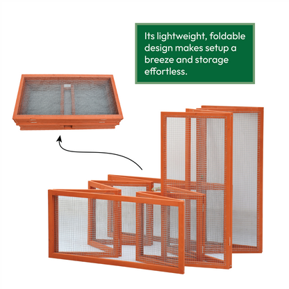 6ft Wooden Folding Pet Run