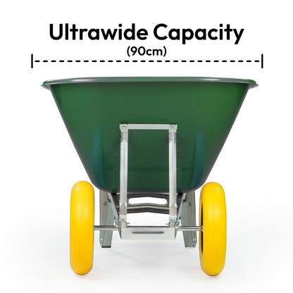 200L XL Heavy Duty Twin Wheelbarrow
