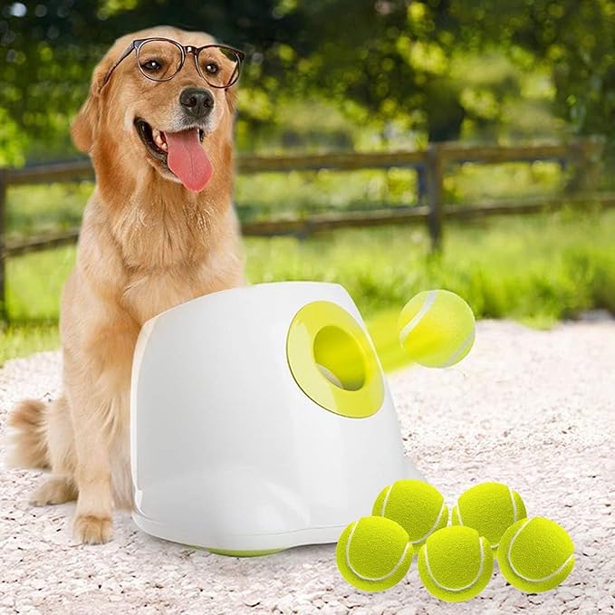 Automatic Dog Ball Launcher Interactive Fetch Toy for Dogs